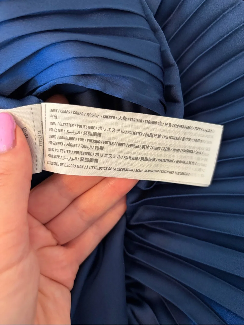 Abercrombie & Fitch Giselle Satin Pleated Maxi Dress Navy Size MT wedding guest